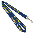 Navy Blue Polyester Lanyards 1/2" (12 mm) Wide